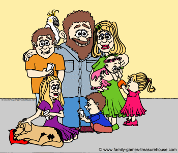 perfect family picture cartoon
