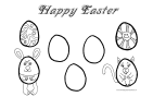 Easter eggs to draw your own Easter picture